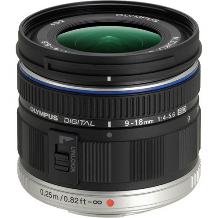 Об'єктив Olympus ZUIKO DIGITAL EZ-M918 ED 9-18mm 1: 4.0-5.6 Black Об'єктив Olympus ZUIKO DIGITAL EZ-M918 ED 9-18mm 1: 4.0-5.6 Black